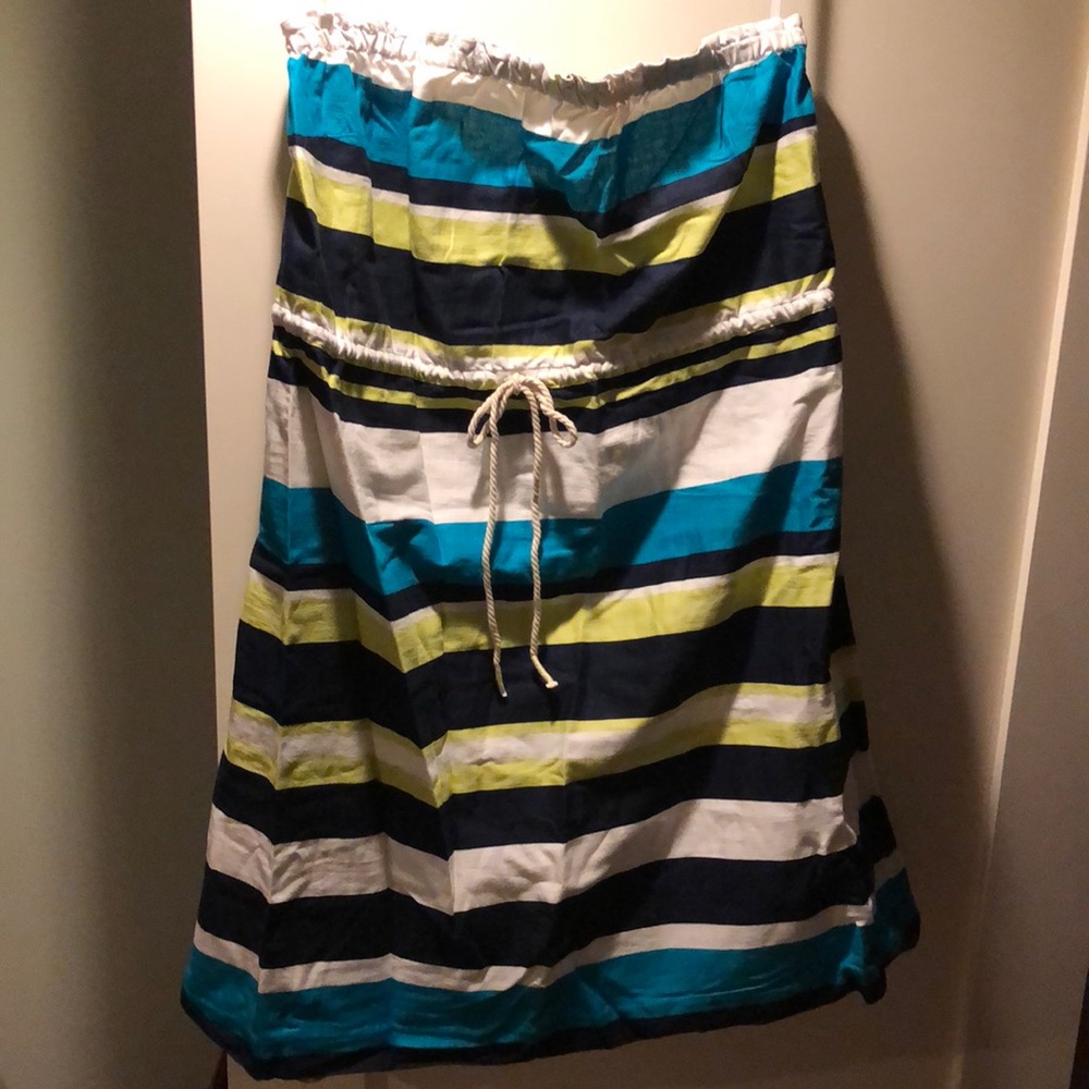 Gap strapless linen dress